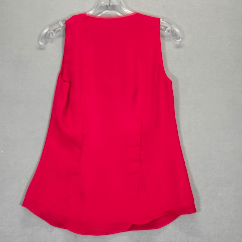 White House Black Market Sleeveless Pink Blouse Size-0 - Picture 2 of 13